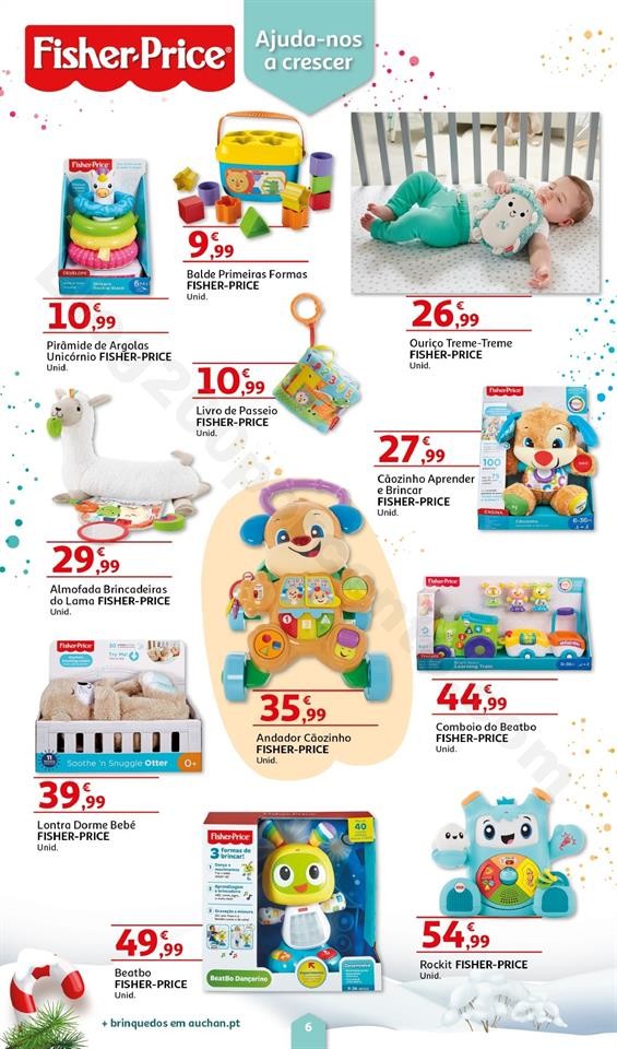 Folheto Brinquedos Natal AUCHAN Promoções de 8 n