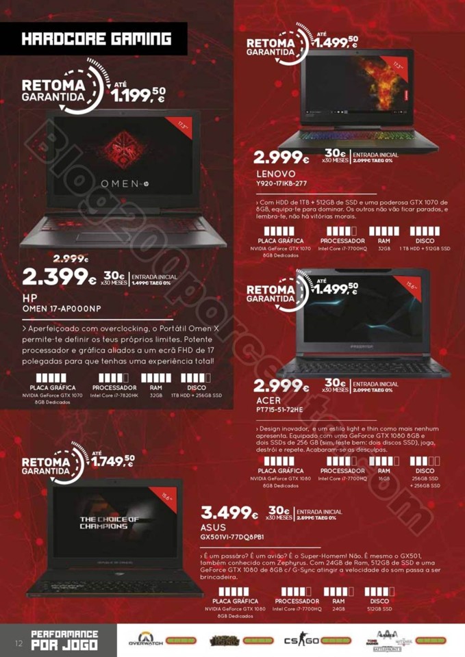 Antevisão Folheto WORTEN Gaming promoções de 26