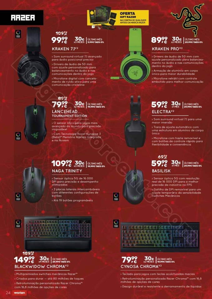 Antevisão Folheto WORTEN Gaming promoções de 26