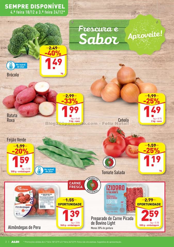 Antevisão Foheto ALDI Promoções a partir de 18 