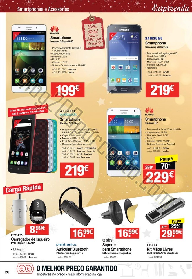 Antevisão Folheto STAPLES Natal promoções de 26