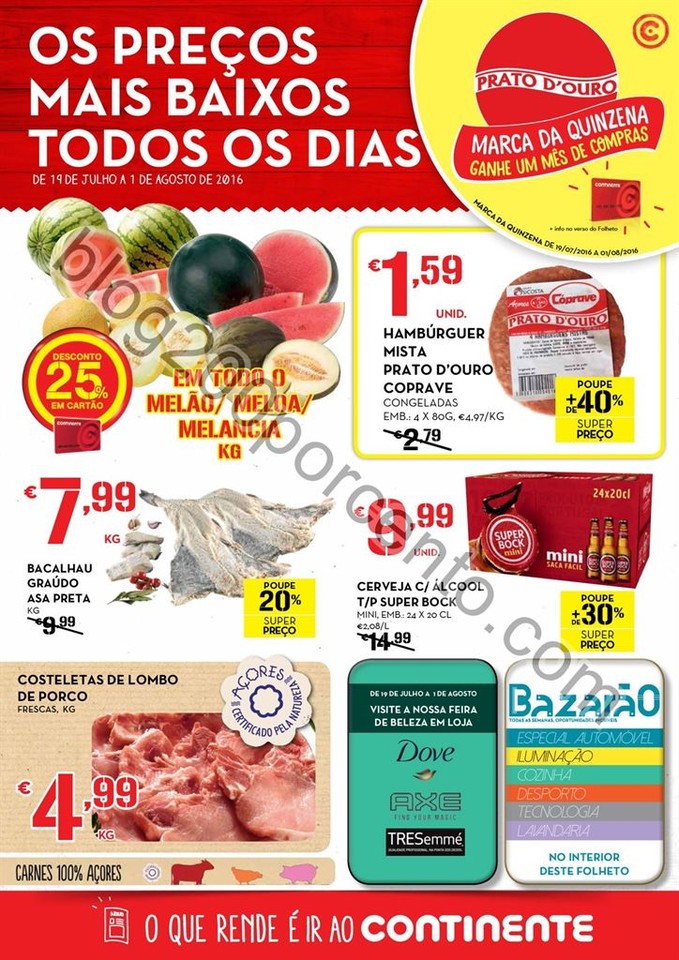 Antevisão Folheto CONTINENTE - MODELO Açores de 