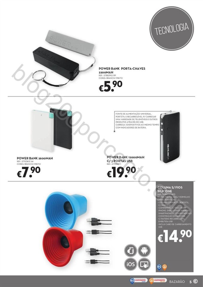 Antevisão Folheto CONTINENTE Bazarão promoções