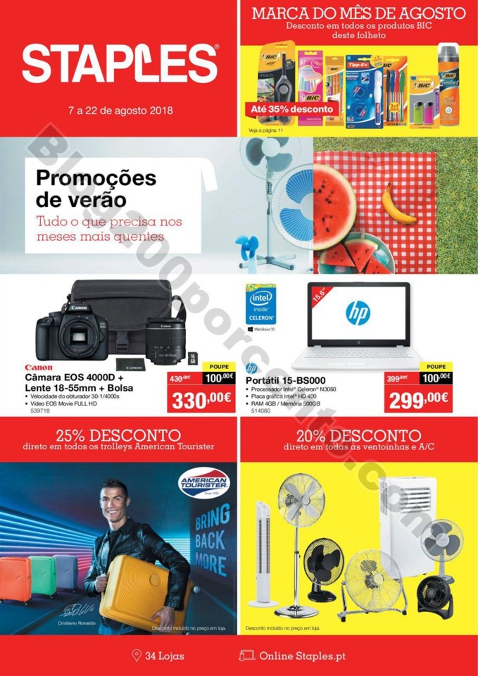 Antevisão Folheto STAPLES Promoções de 7 a 22 a