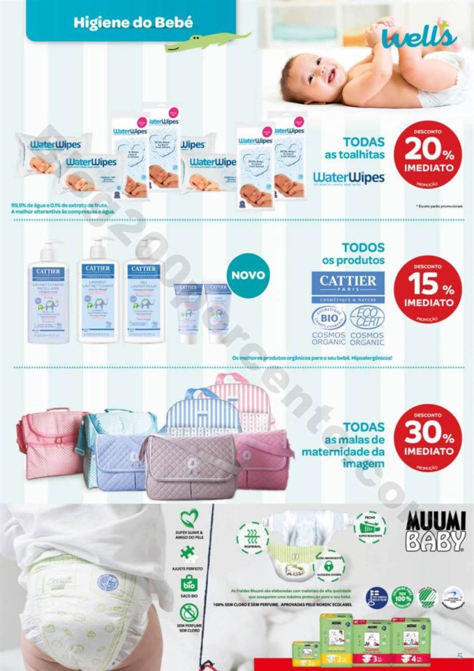 Antevisão Folheto WELLS Bebé promoções de 9 ja