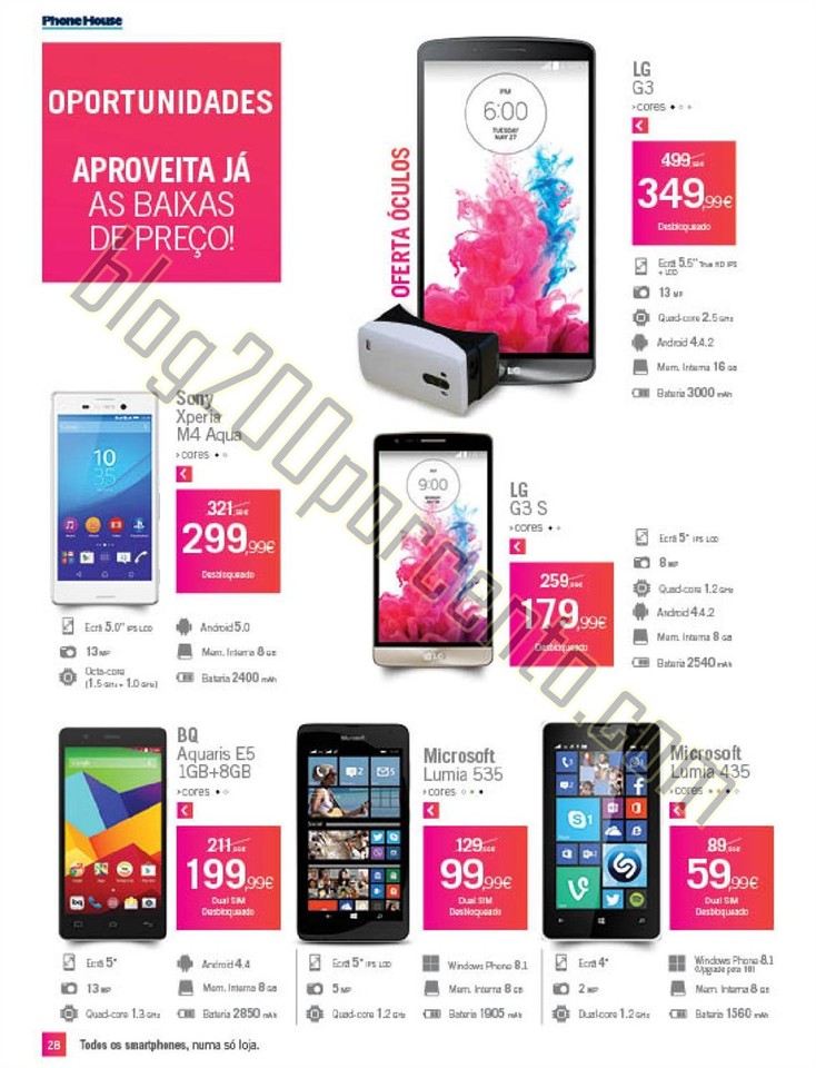 Novo Folheto PHONE HOUSE Natal promoções de 30 n