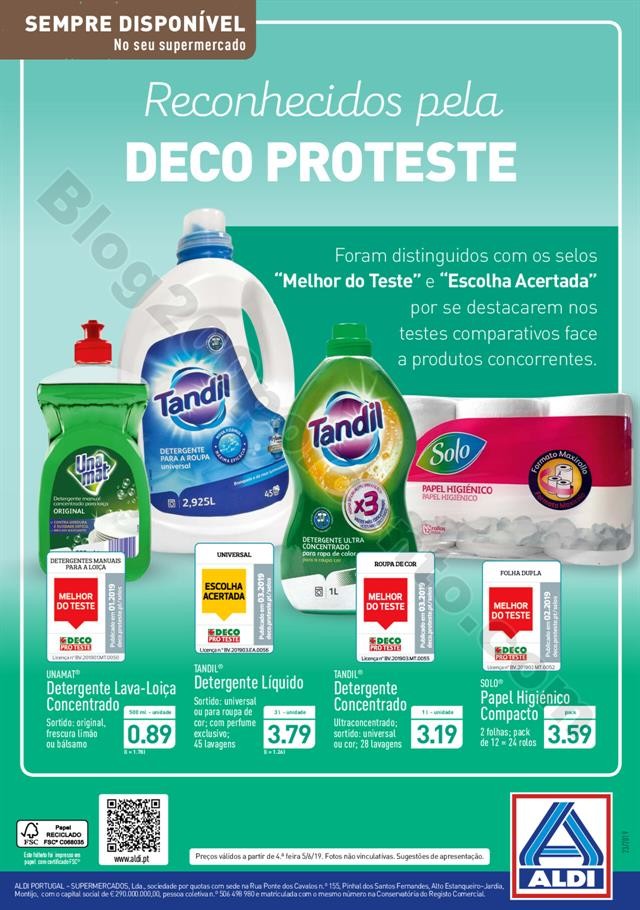 Antevisão Folheto ALDI Promoções a partir de 5 