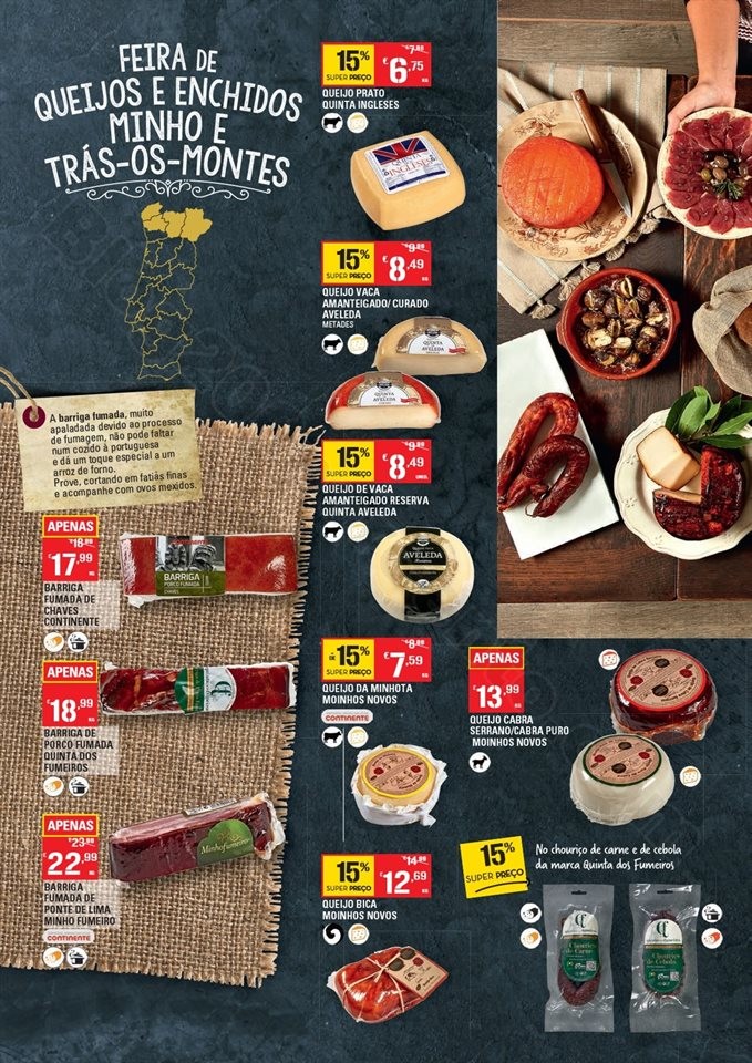 Antevisão Folheto CONTINENTE Feira Queijos, Enchi