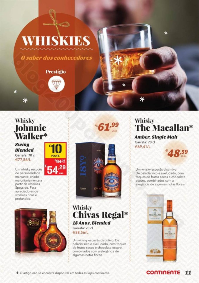 Antevisão Folheto CONTINENTE Bebidas Natal promo