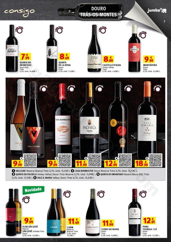 Antevisão Folheto JUMBO Vinhos promoções de 5 a
