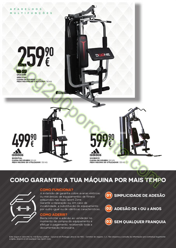 Novo Folheto SPORT ZONE Promoções até 31 outubr