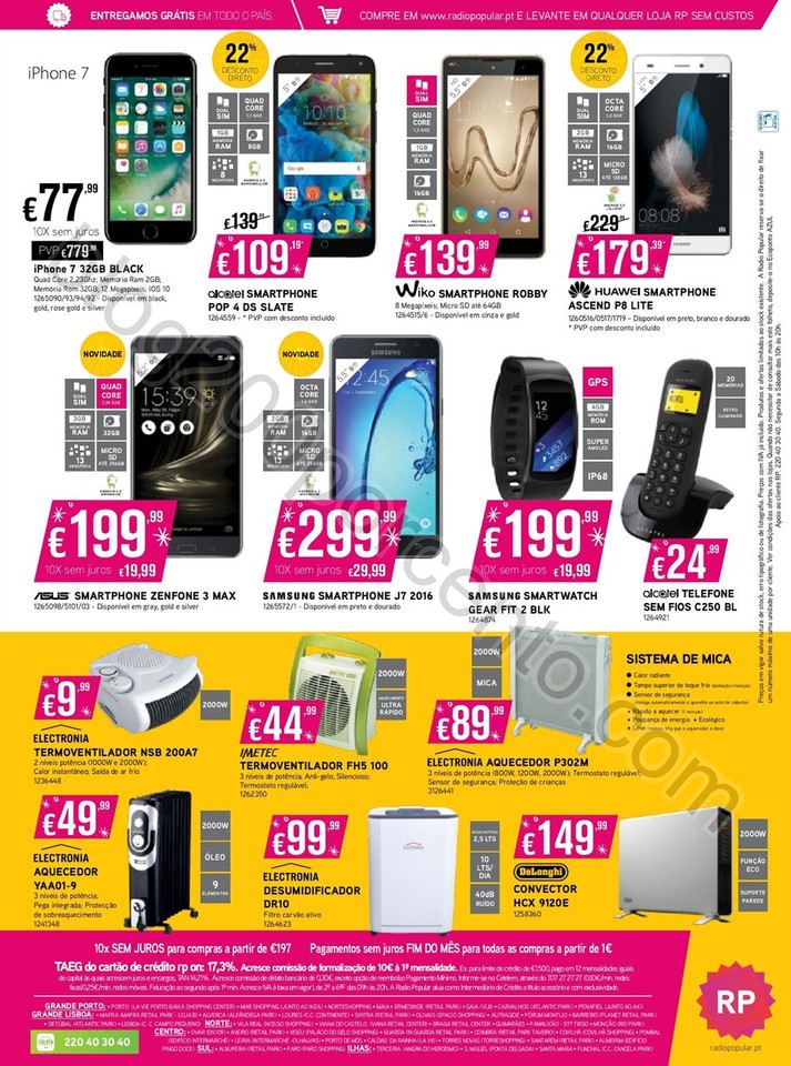 Antevisão Folheto RADIO POPULAR Promoções de 6 