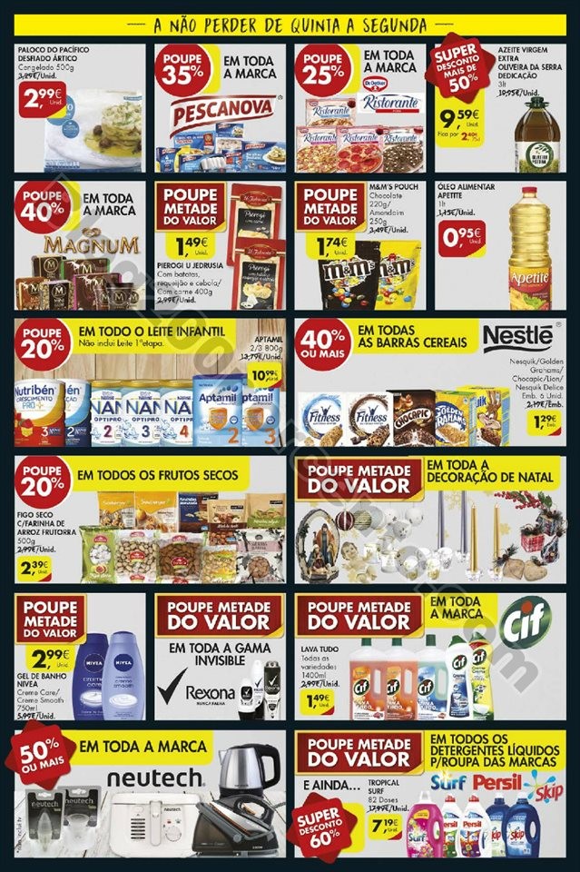 Antevisão fim de semana pingo doce 6 a 10 dezemb