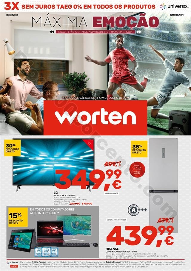 Antevisão Folheto WORTEN Promoções de 13 a 19 