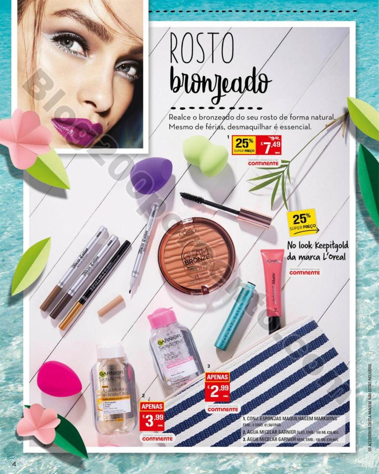 Antevisão Folheto CONTINENTE Beleza verão promo