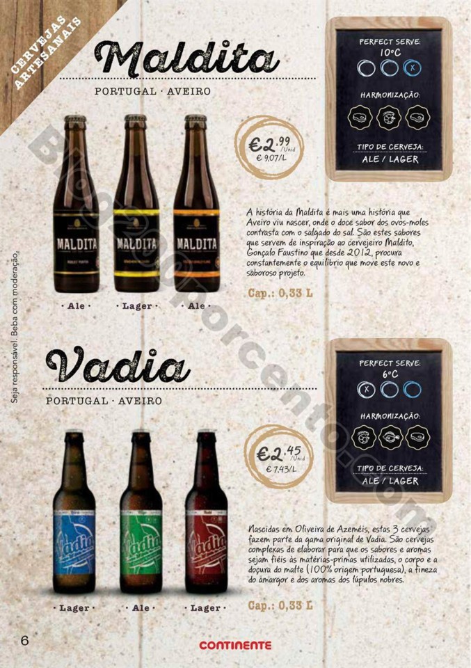 Antevisão Folheto CONTINENTE Especial cervejas de