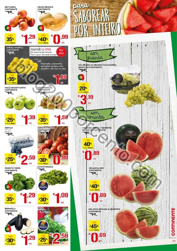 Antevisão Folheto CONTINENTE - MODELO Madeira pro