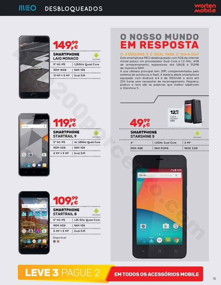 Antevisão Folheto WORTEN Mobile Promoções de 9 