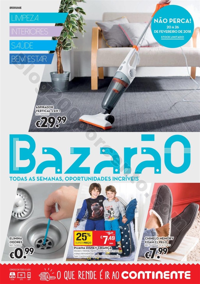 Antevisão Folheto CONTINENTE Bazarão Promoções