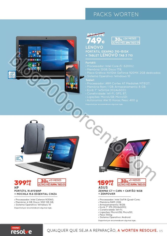 Novo Folheto WORTEN Tecnologia promoções de 6 a 