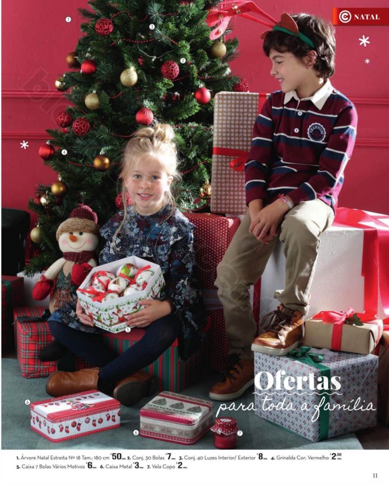 Antevisão Folheto NATAL Modelo decoração Natal 