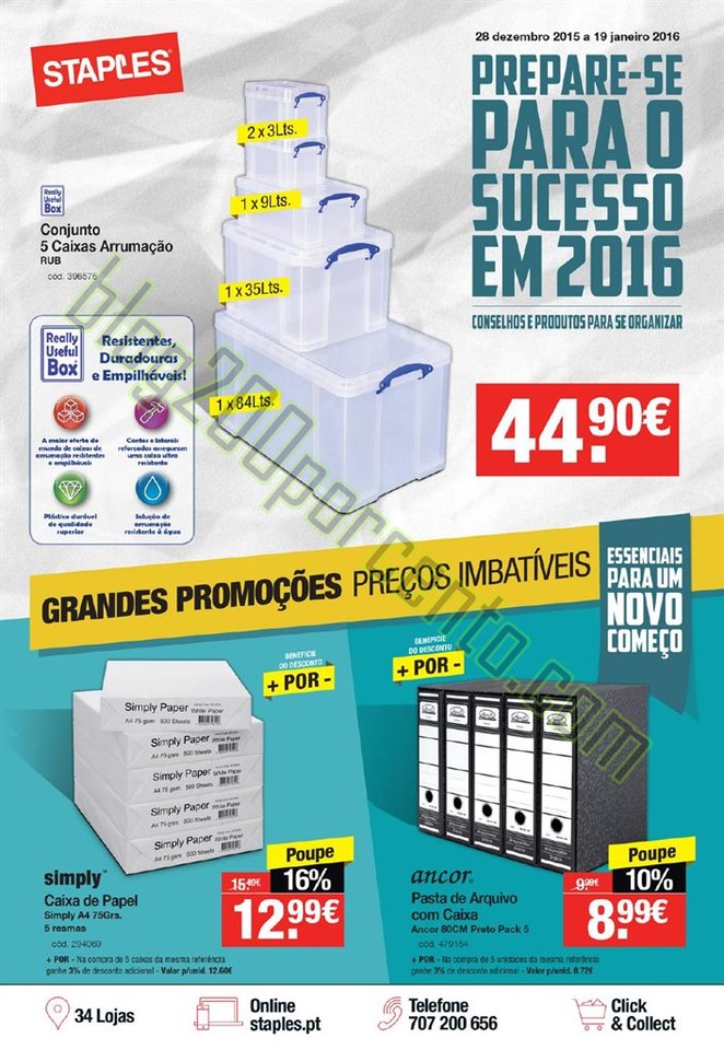 Antevisão Folheto STAPLES Regresso ao trabalho pr