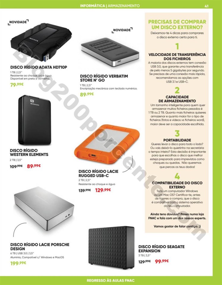 Antevisão Folheto FNAC Regresso às aulas promoç