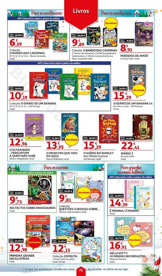 Folheto Brinquedos Natal AUCHAN Promoções de 8 n
