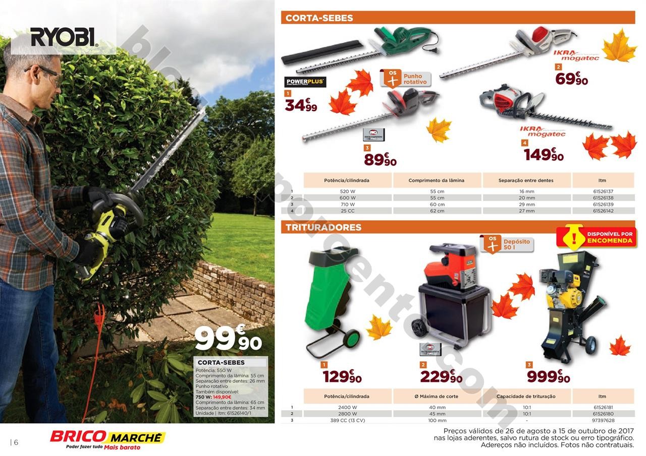 Novo Folheto BRICOMARCHÉ promoções até 15 outu