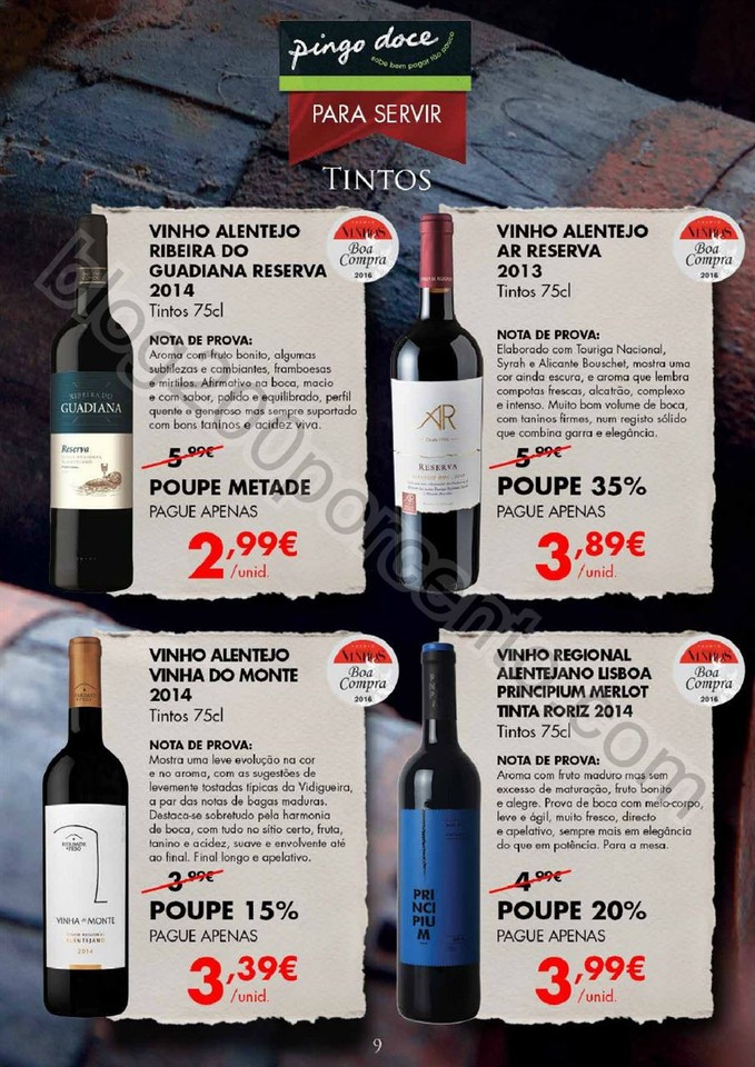 Novo Folheto Vinhos e Bebidas PINGO DOCE Promoçõ