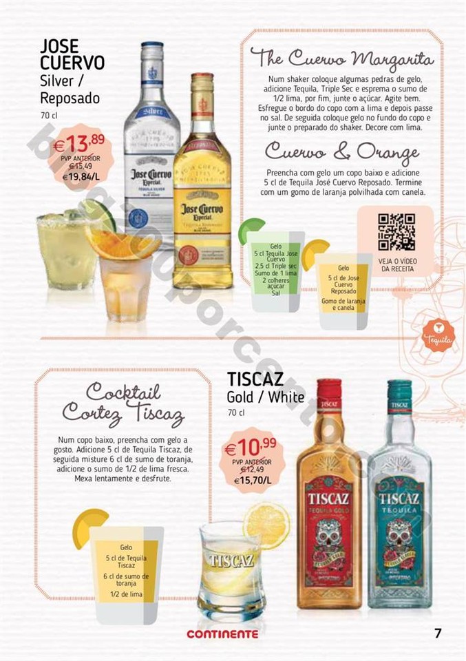 Antevisão Folheto CONTINENTE Cocktails de 25 julh