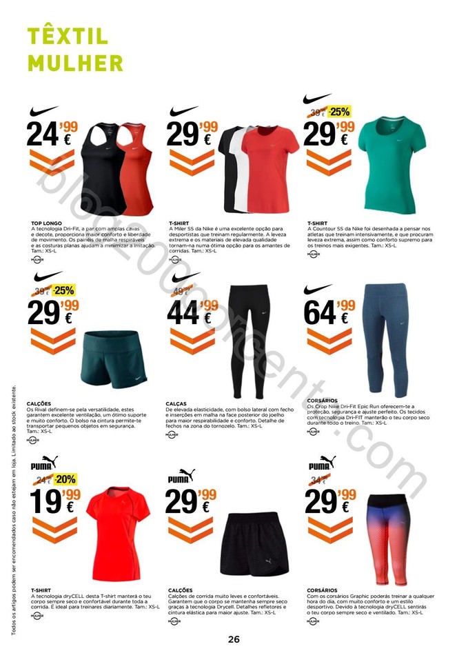 Novo Folheto SPORT ZONE Running de 14 setembro a 1