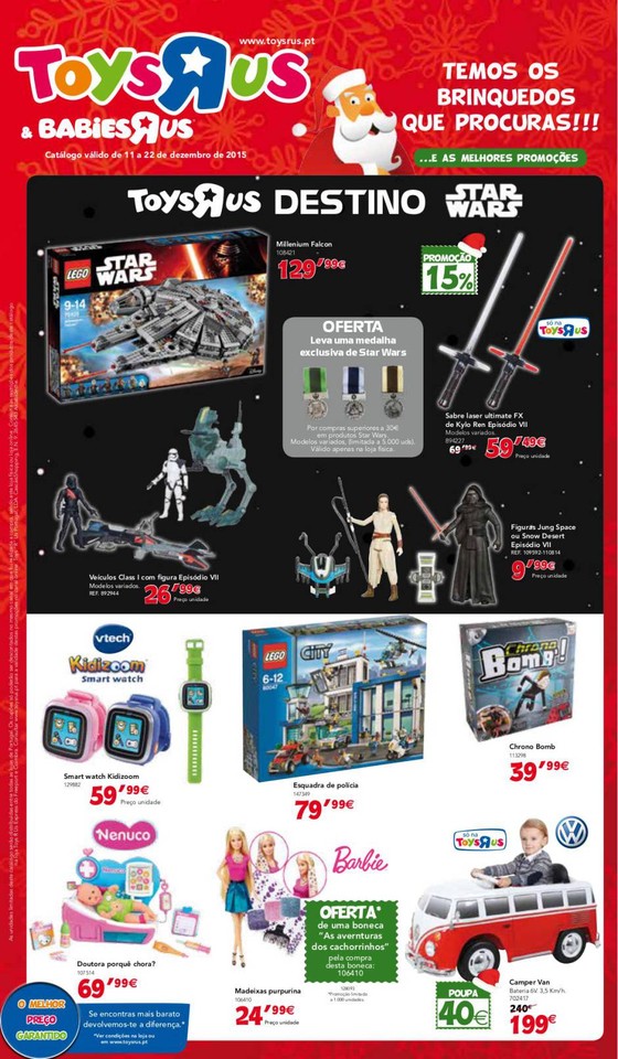 Novo Folheto TOYSRUS Brinquedos Natal de 11 a 22 d