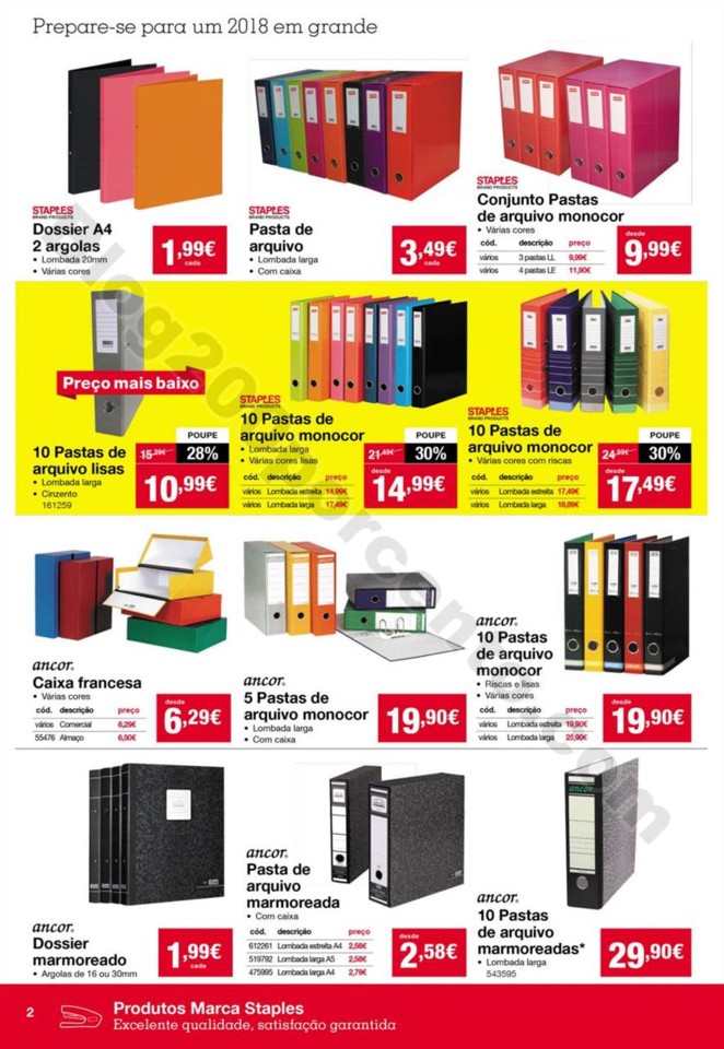 Antevisão Folheto STAPLES Promoções de 2 a 16 j