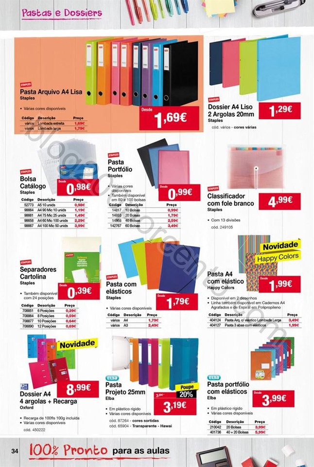 Antevisão Folheto STAPLES Regresso às aulas de 1