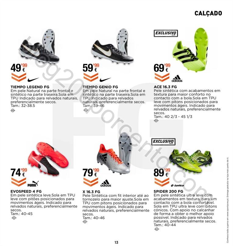 Novo Folheto SPORT ZONE Especial Futebol promoçõ