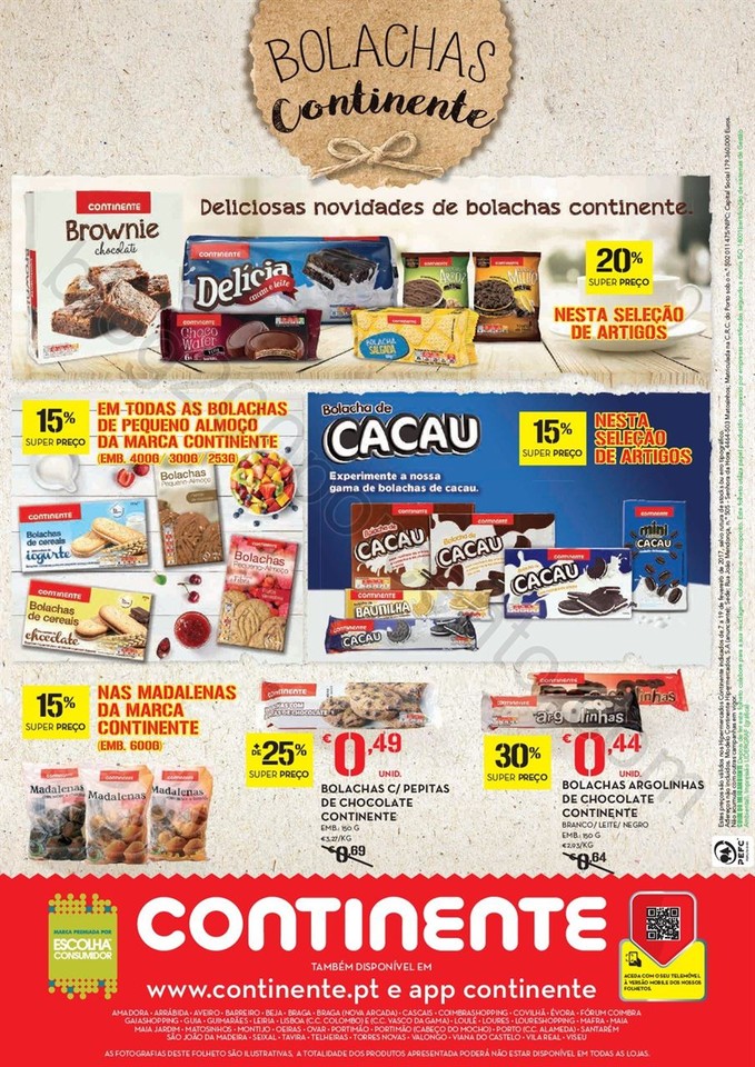 Antevisão Folheto CONTINENTE Bolachas Promoções