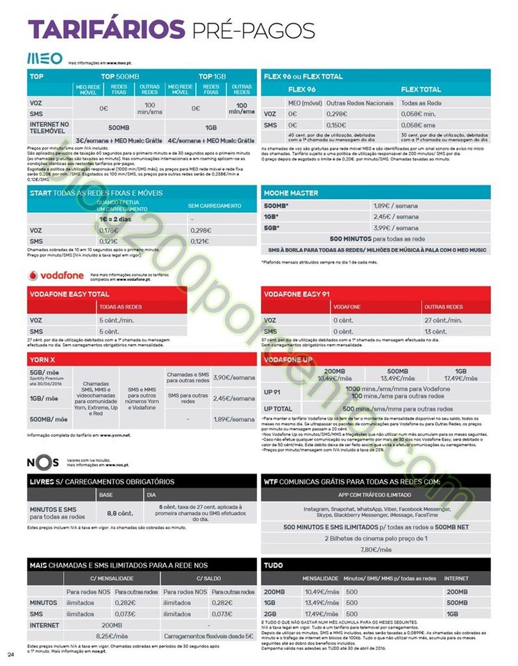 Antevisão Folheto WORTEN Mobile promoções de 11