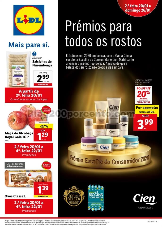 Antevisão Folheto LIDL Promoções de 20 a 26 jan