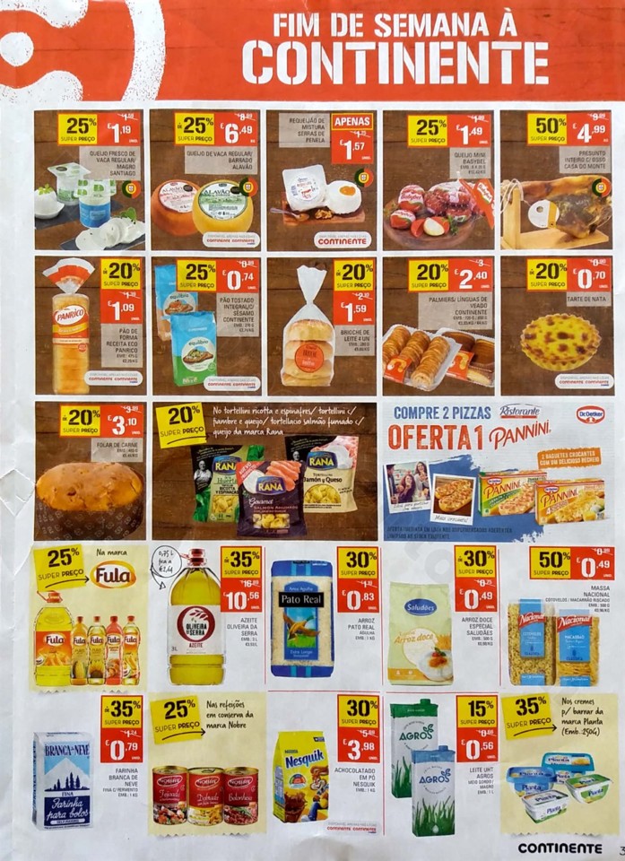 antevisão folheto continente fim de semana 5 a 8 