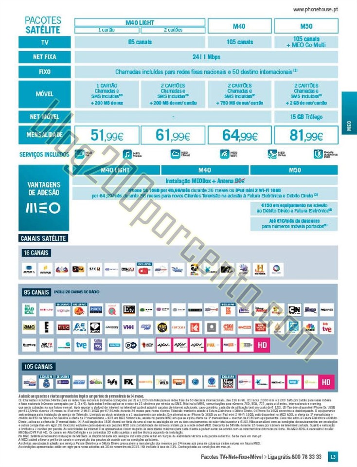 Novo Folheto PHONE HOUSE Natal promoções de 30 n