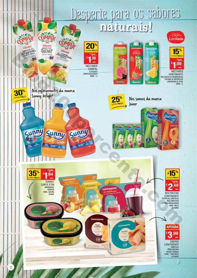 Antevisão Folheto CONTINENTE Bebidas e Gelados 26