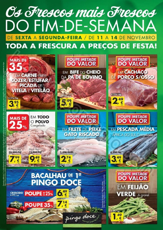 Antevisão Folheto PINGO DOCE Fim de semana de 11 