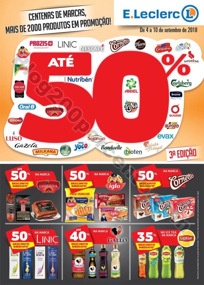 Antevisão Folheto E-LECLERC Promoções de 4 a 10