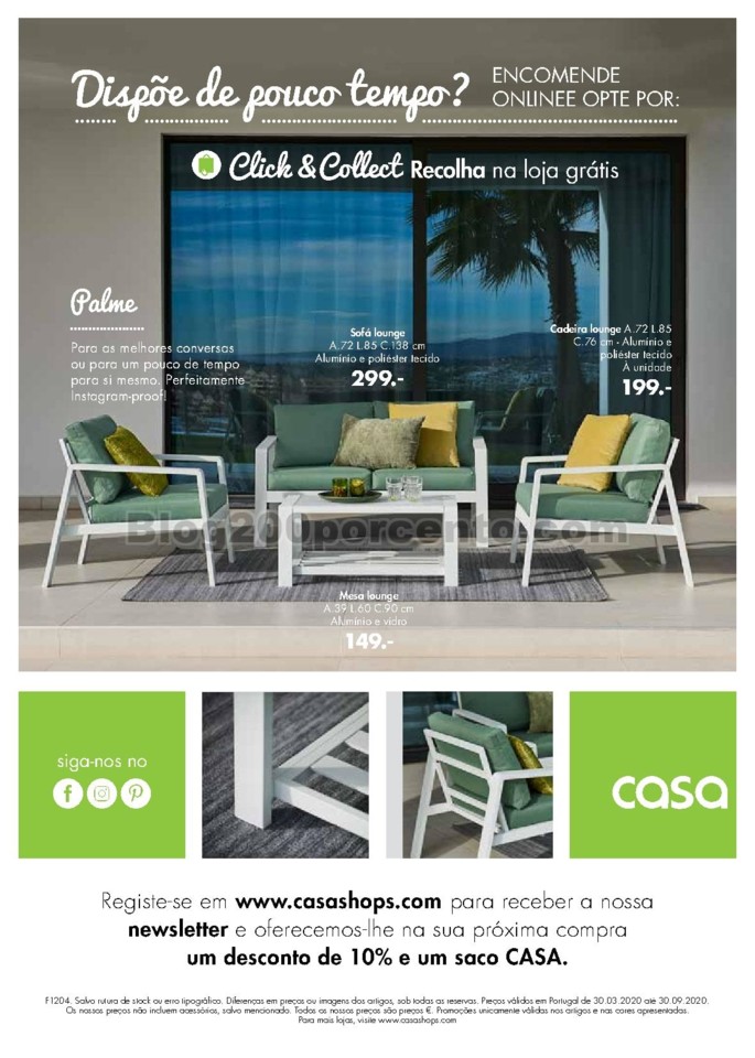 antevisão folheto CASA Jardim Promoções de 30 m