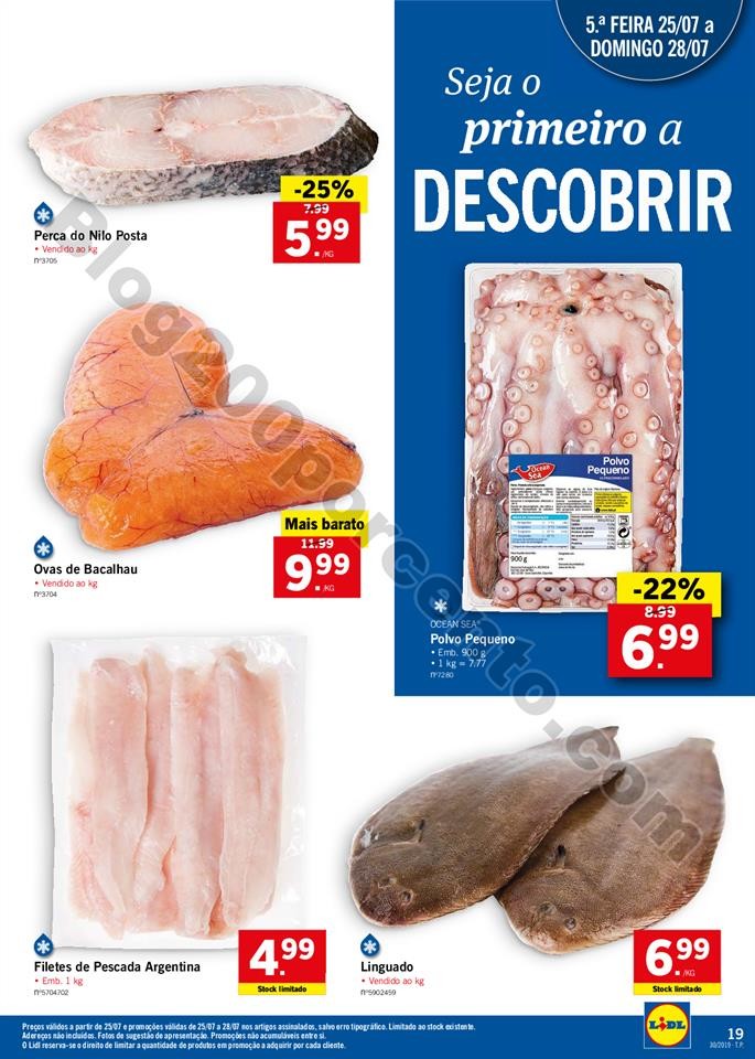 folheto LIDL alimentar Promoções a partir de 22 