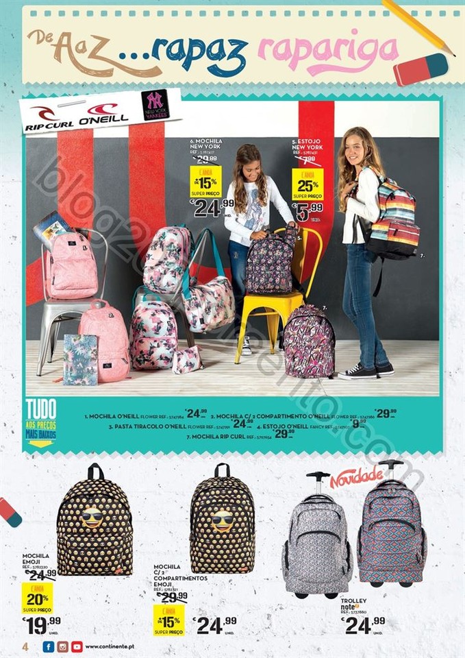 Antevisão Folheto CONTINENTE Regresso às aulas d