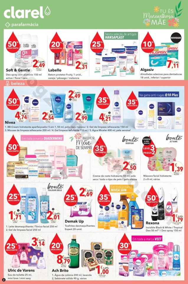 Antevisão Folheto CLAREL Promoções de 19 abril