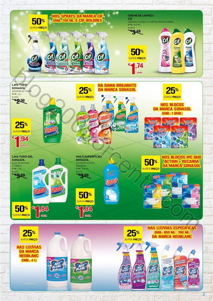 Antevisão Folheto CONTINENTE Limpeza promoções 