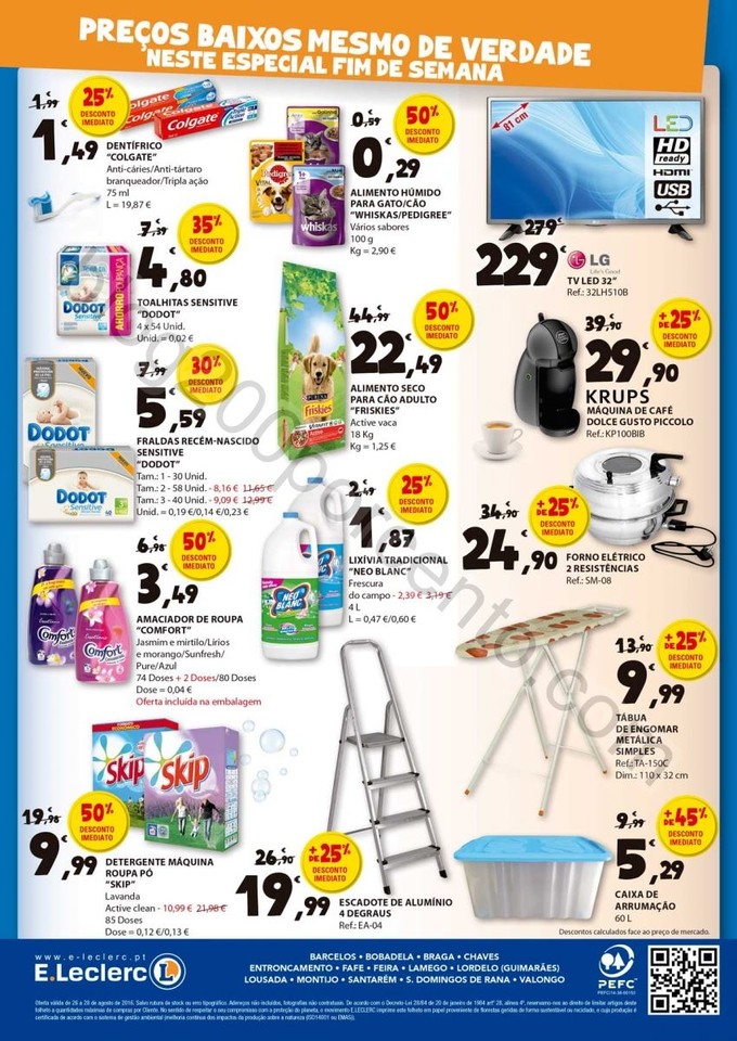 Antevisão Folheto E-LECLERC Promoções de 26 a 2